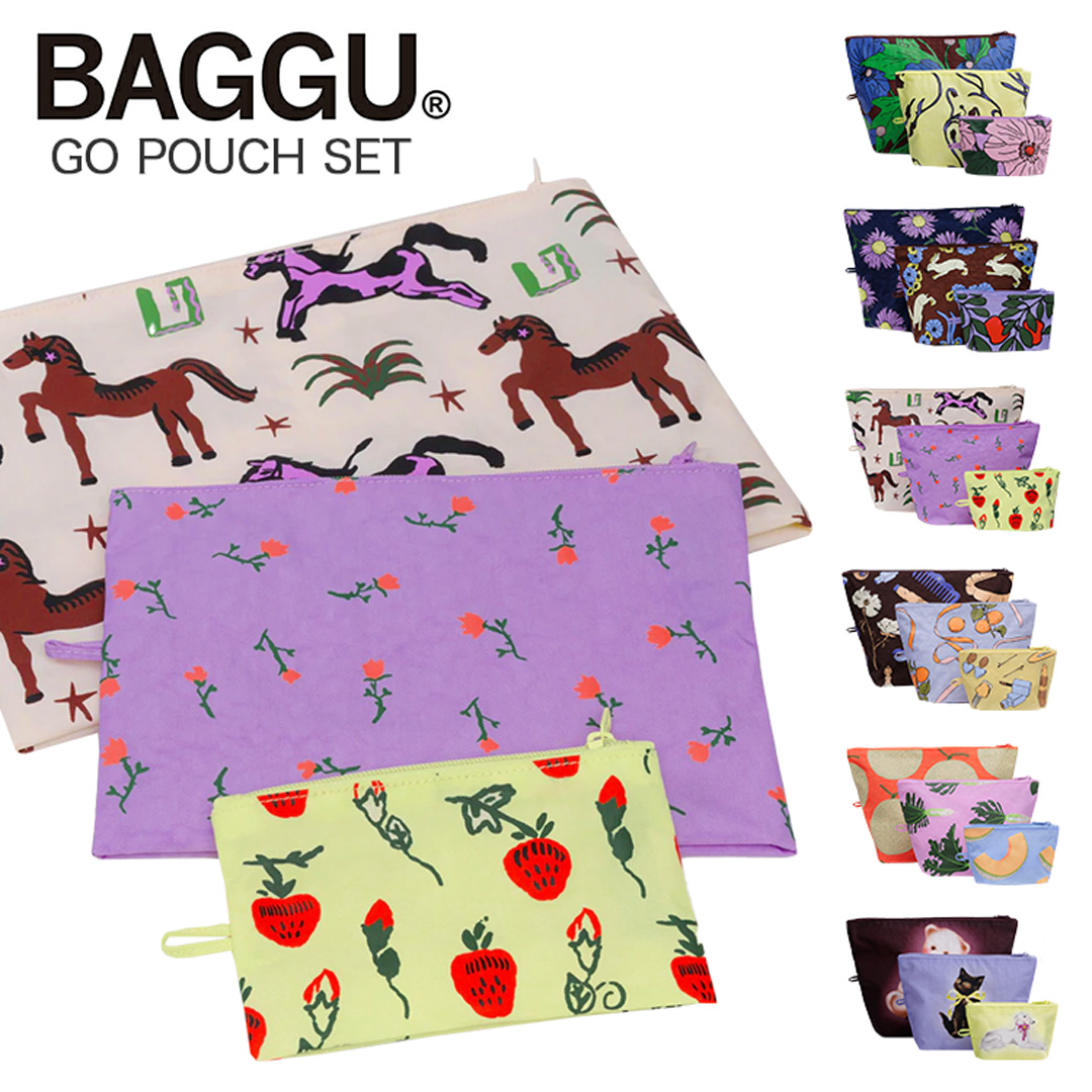 BAGGU（バグゥ） ポーチ バグー バグ Go pouch set 小物入れ メイク