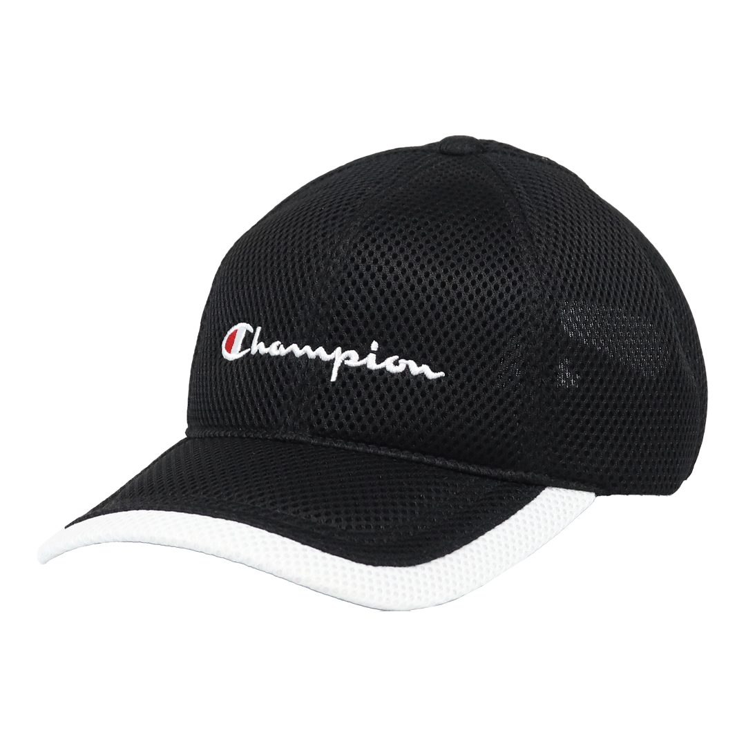 CHAMPION 企業ロゴ メッシュキャップ ブラック ヴィンテージ usa製 Champion（チャンピオン） メッシュキャップ 帽子 キャップ メンズ