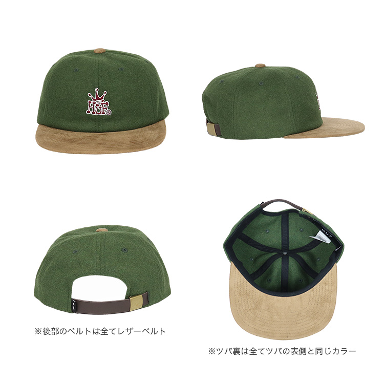 HUF ハフ キャップ メンズ レディース メルトンウール フェイク