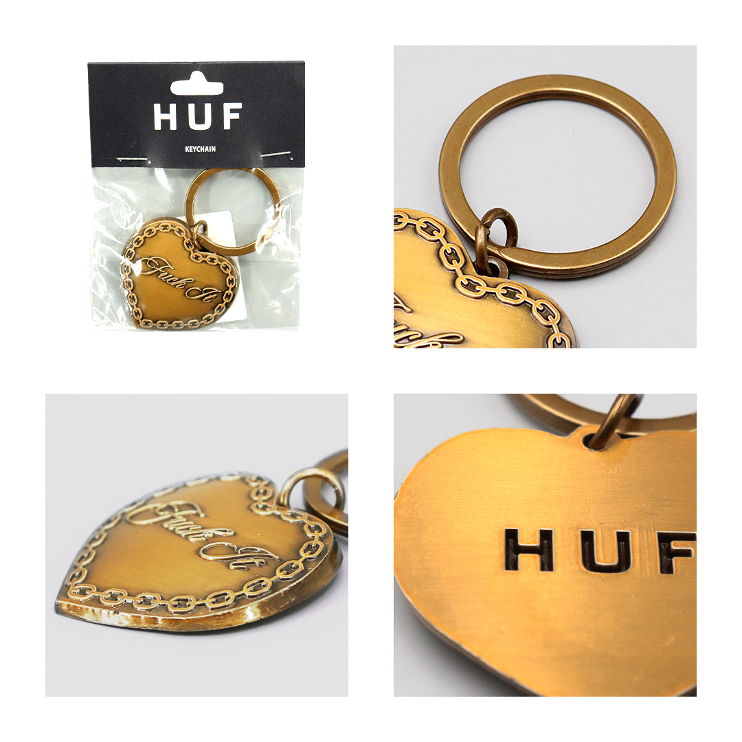 HUF（ハフ） キーチェーン キーホルダー メタルチャーム ブランド ロゴ