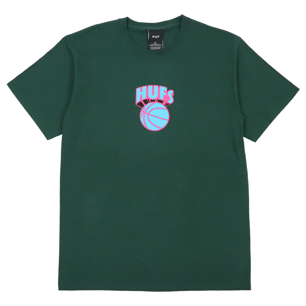 HUF ハフ メンズ Tシャツ バスケットボール ロゴ プリント 半袖T