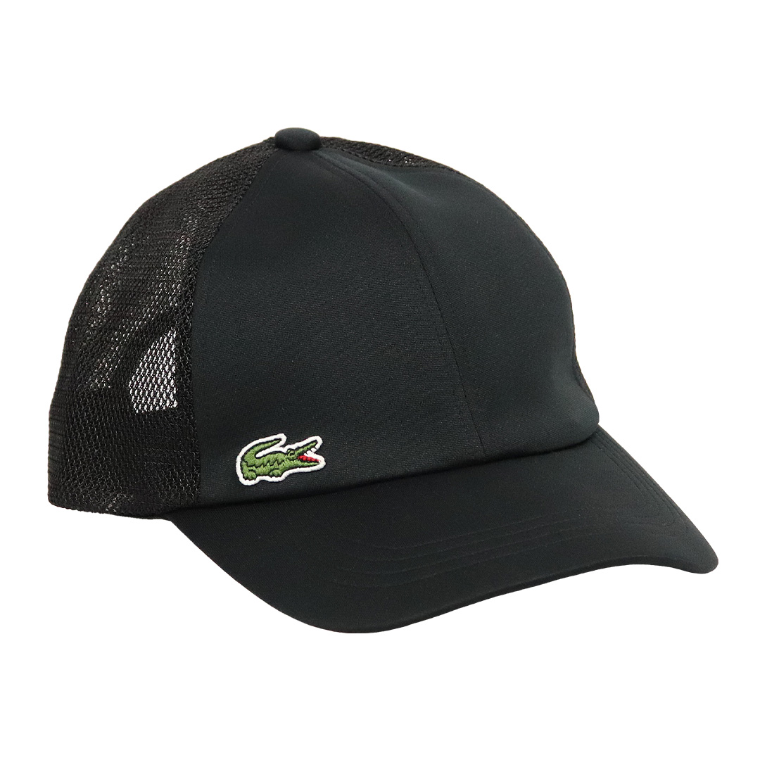 専用ページ新品タグ付き　現行　ラコステロゴメッシュキャップ　黒 LACOSTE ラコステ メッシュキャップ メンズ レディース ワン