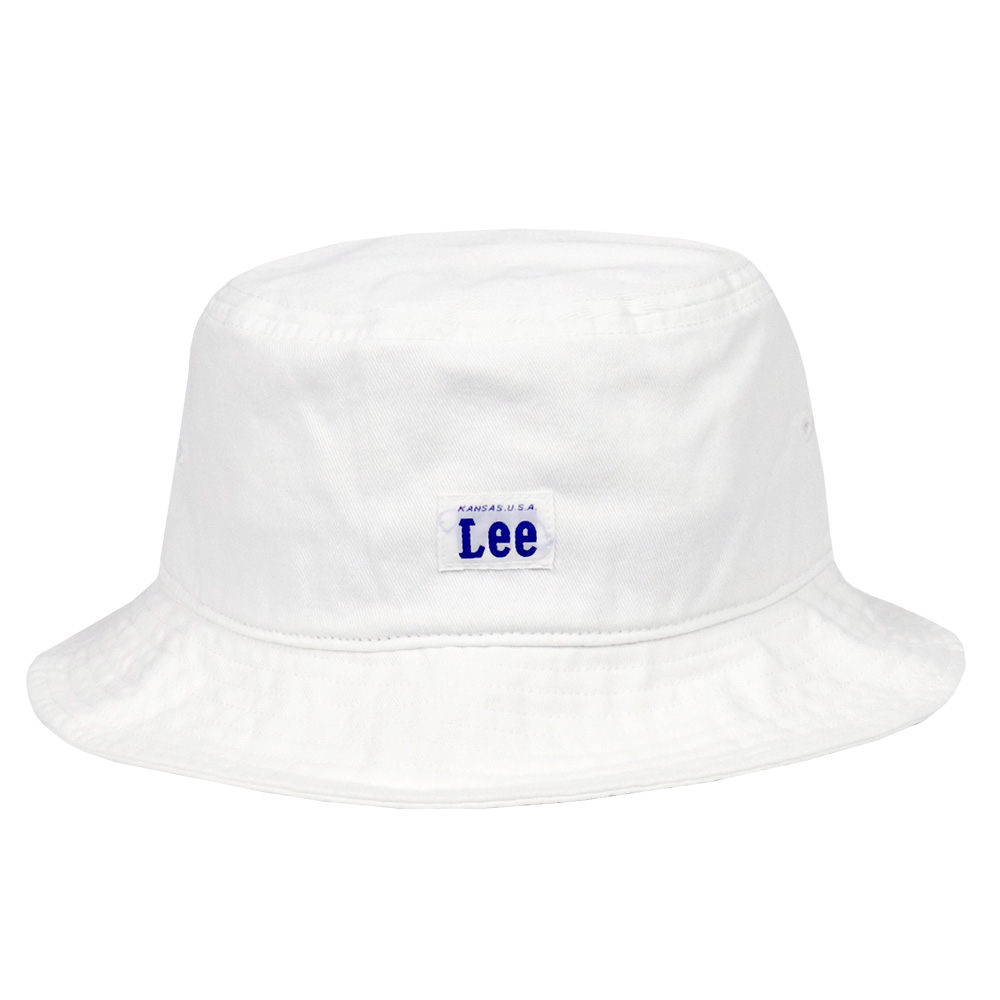 1*8様 70s Lee バケットハット ホワイト Lee（リー） バケットハット メンズ レディース ロゴ ワンポイント
