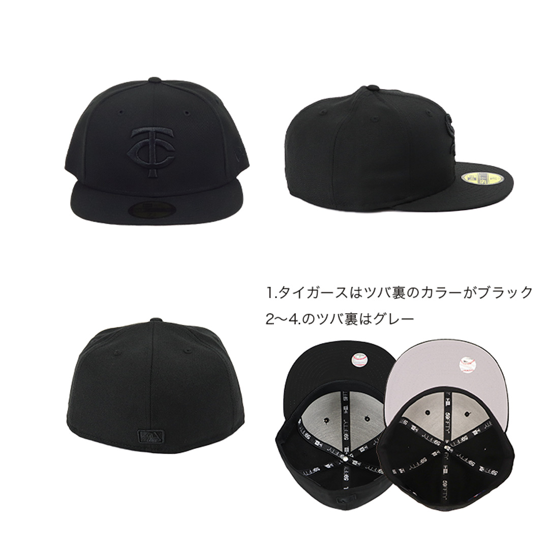 ニューエラ キャップ メンズ オールブラック 59FIFTY NEW ERA BLACK 黒