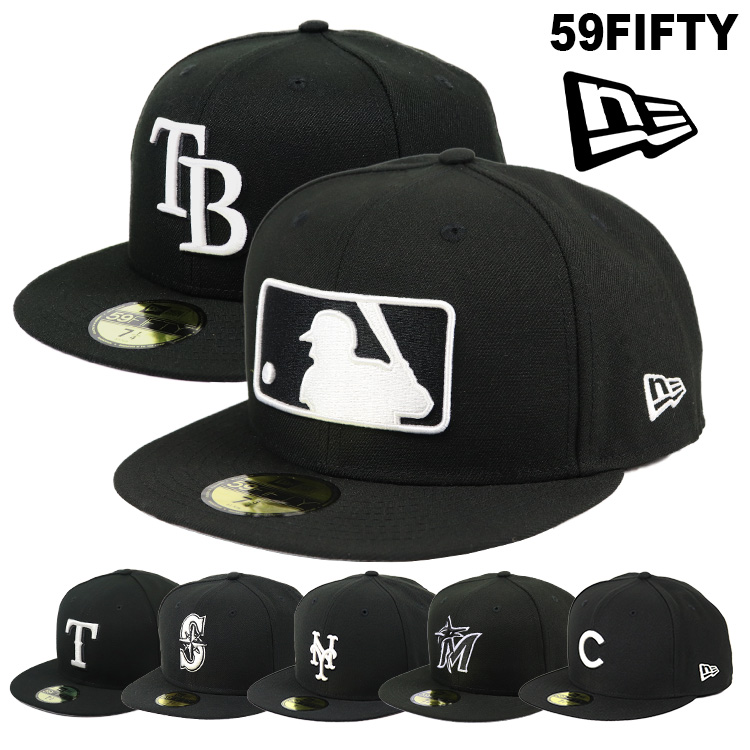 59FIFTY ニューエラ キャップ NewEra ブラック×ホワイトロゴ