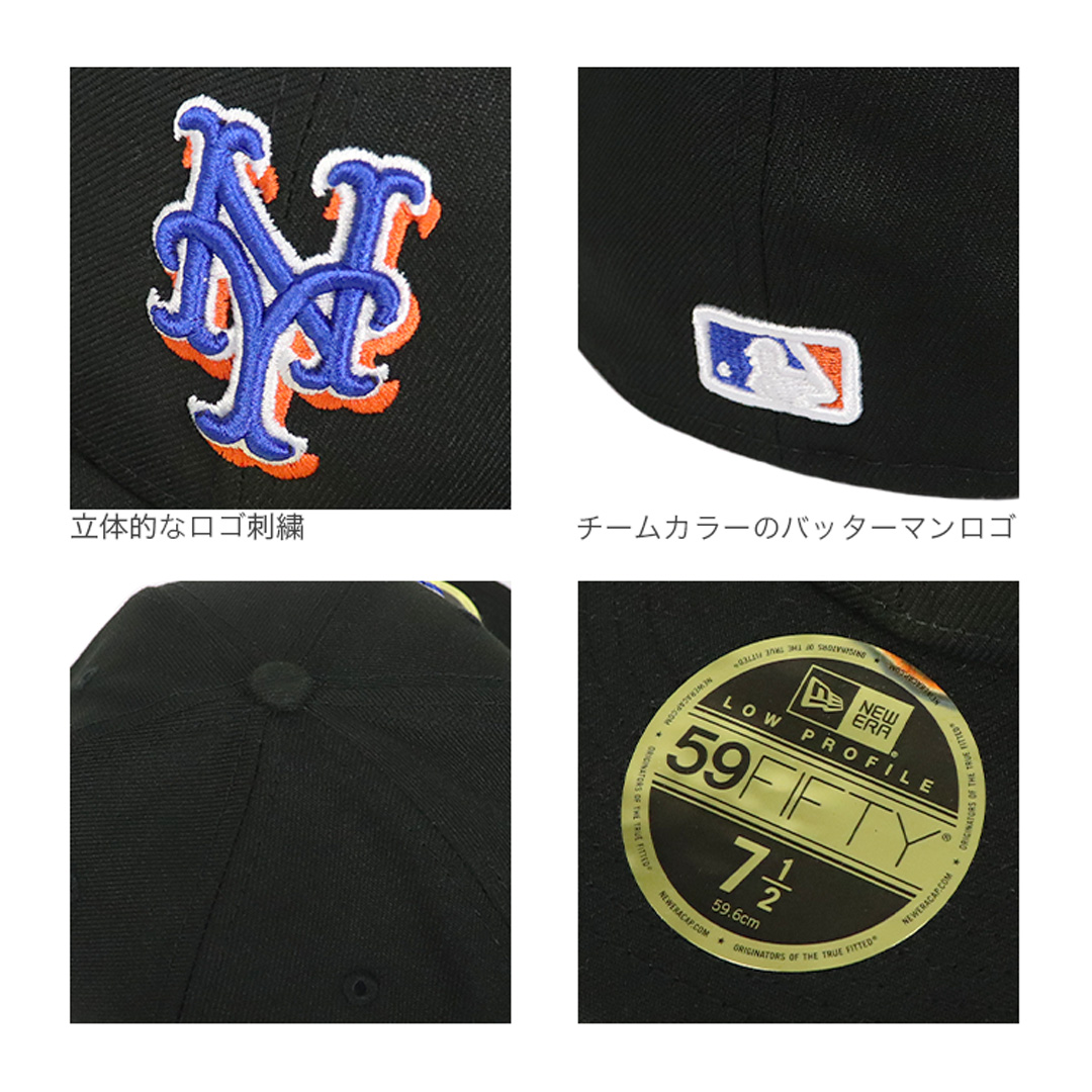 ニューエラ キャップ ロープロファイル LP59FIFTY NEW ERA MLB NY メッツ メンズ 帽子 オーセンティック 公式モデル  ベースボールキャップ レディース 野球帽