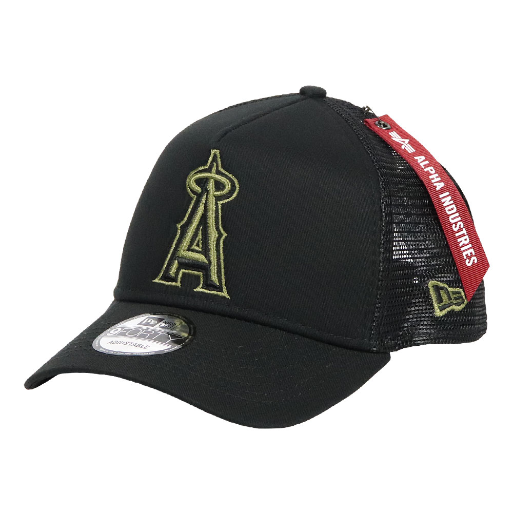 ニューエラ メッシュキャップ アルファインダストリーズ コラボ NEW ERA 9FORTY A-Frame ALPHA INDUSTRIES  キャップ メンズ 帽子 MLB ロゴ ユニセックス NY