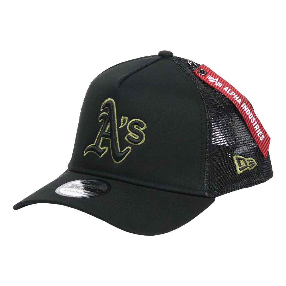 ニューエラ メッシュキャップ アルファインダストリーズ コラボ NEW ERA 9FORTY A-Frame ALPHA INDUSTRIES キャップ メンズ 帽子 MLB ロゴ ユニセックス NY｜99headwearshop｜05