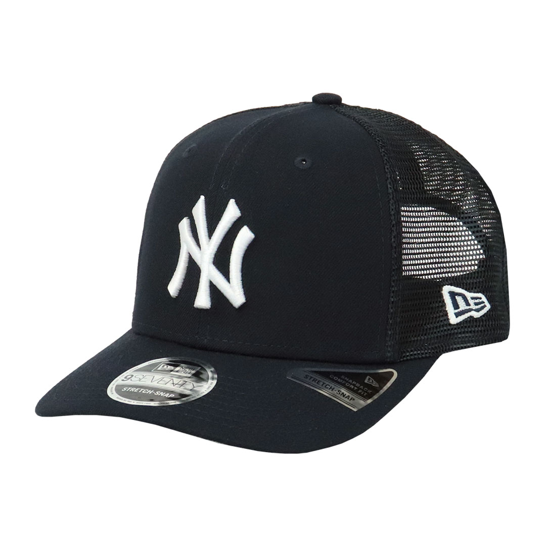 ニューエラ メッシュキャップ NEW ERA 9SEVENTY STRETCH SNAP メジャーリーグ ニューヨーク・ヤンキース ロサンゼルス・ドジャース NY LA MLB | Trucker | 01