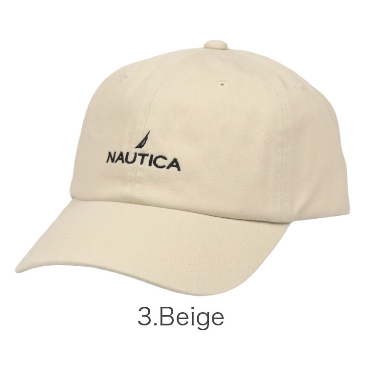 NAUTICA ウール×レザー キャップ ベージュ ノーティカ NAUTICA キャップ 帽子 NAUTICA/ノーティカ 2TONE WASHED 6P CAP