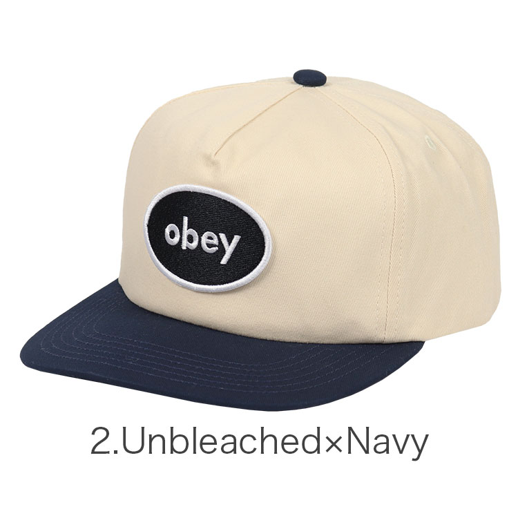 2021最新作】 OBEY キャップ メンズ レディース オベイ ベースボールキャップ ツートンカラー 帽子 ユニセックス ブランド ロゴ パッチ ストリート  野球帽