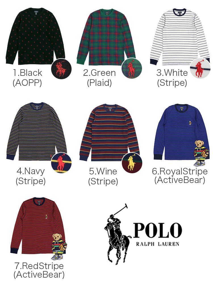 ポロ・ラルフローレン ロンT サーマル メンズ Polo Ralph Lauren 長袖T