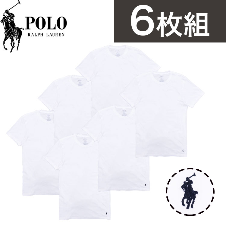 Polo Ralph Lauren Tシャツ 6枚セット Polo Ralph Lauren 6-Pack Classic Fit Cotton Wicking Crews 6