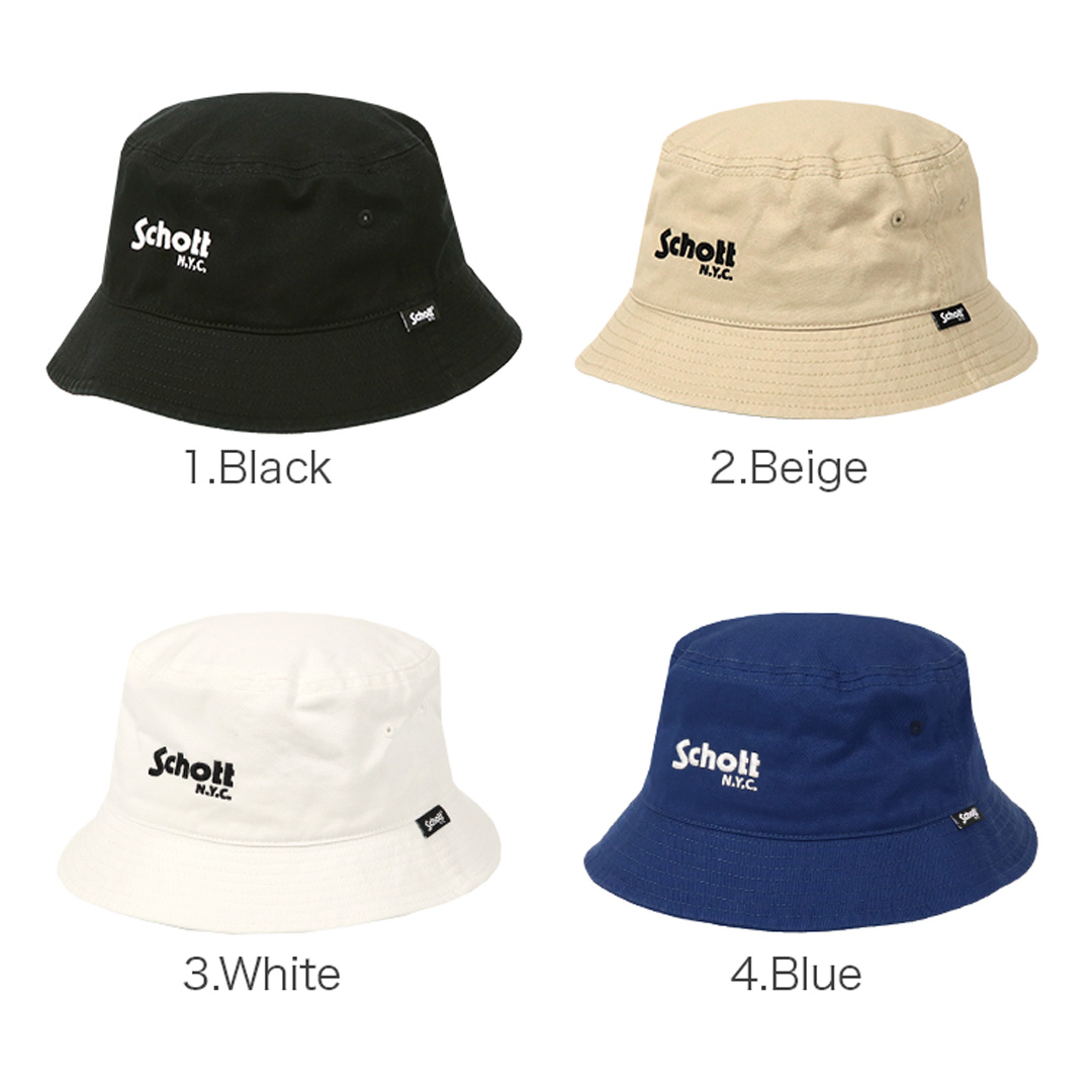 Schott N.Y.C（ショット） バケットハット Schott N.Y.C. ロゴ ハット
