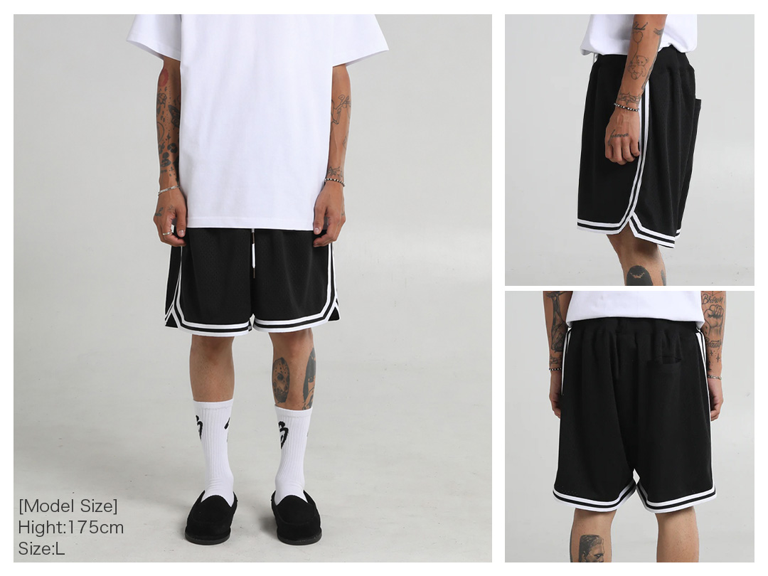 SHAKA WeAR（シャカウェア） ハーフパンツ バスパン メッシュ