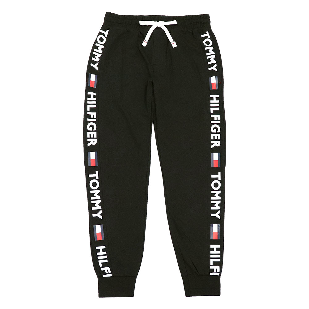 トミーヒルフィガー ジョガーパンツ メンズ TOMMY HILFIGER ブランド ロゴ プリント ルームウェア 薄手 ズボン | TOMMY HILFIGER | 01