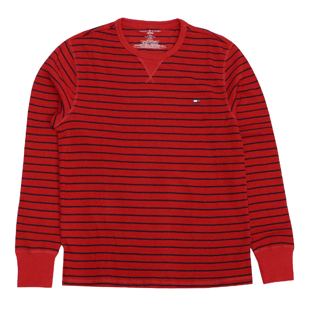 トミーヒルフィガー ロンT サーマル ボーダー 長袖Ｔシャツ ロングTシャツ メンズ レディース TOMMY HILFIGER