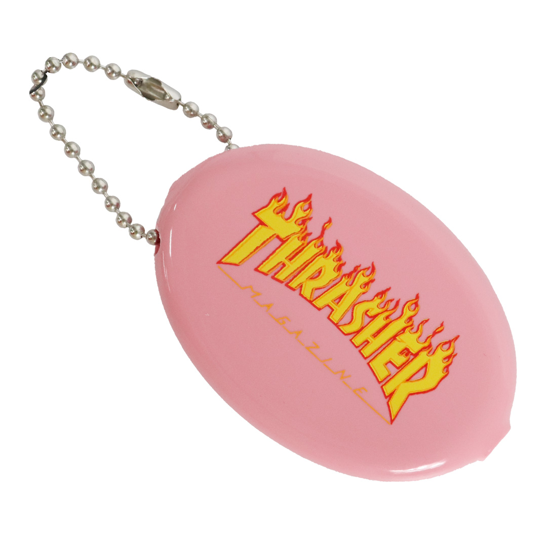 スラッシャー ラバーコインケース 小銭入れ THRASHER メンズ レディース 財布 キーホルダー コインパース ウォレット 財布 ゴム ビニール  ブランド ロゴ