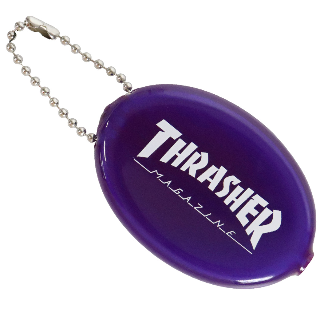 スラッシャー ラバーコインケース 小銭入れ THRASHER メンズ レディース 財布 キーホルダー コインパース ウォレット 財布 ゴム ビニール  ブランド ロゴ