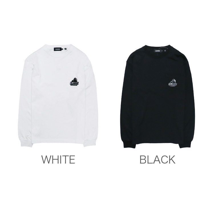 エクストララージ ロンT メンズ XLARGE L/S POCKET TEE EMBROIDERY