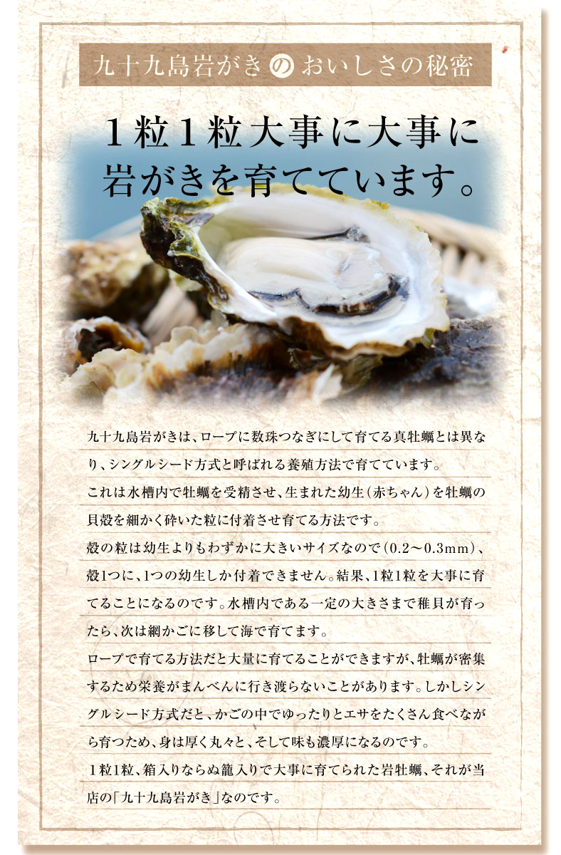 九十九島岩がき 美味しさ 秘密