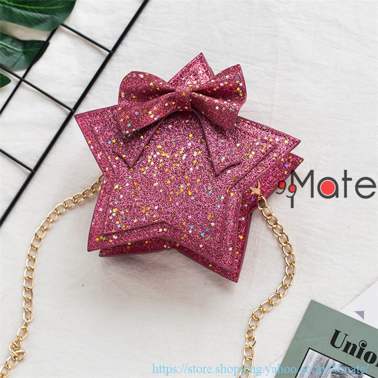 ポシェット 女の子 キッズバッグ 星柄 リボン ポーチ 子供用 ショルダーバッグ 斜めがけバッグ 移動ポケット ミニバッグ キラキラ Qmt 99mate 通販 Yahoo ショッピング