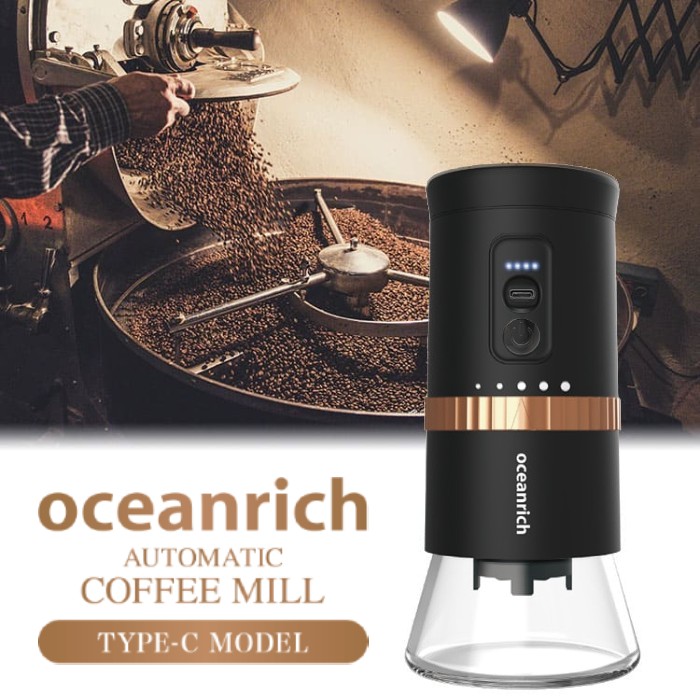 Oceanrich cordless automatic coffee grinder G2 Black UQ-ORG2BL