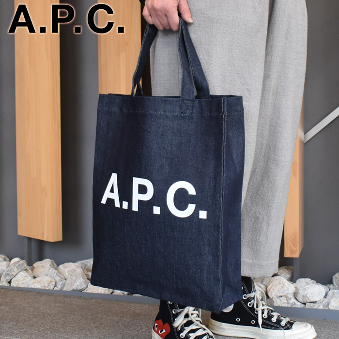 APC アーペーセー トートバッグ デニム デニムブルー M61569 tote lou mini anses apc バッグ A.P.C.  アーペーセー バッグ