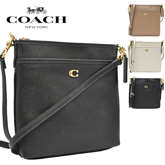 COACH コーチ レザー ショルダーバッグ ポシェット メッセンジャー 