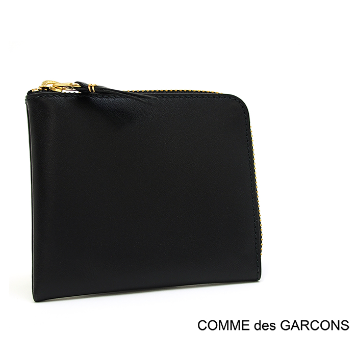 定番のお歳暮 新品 COMME des GARCONS クラシック レザー 黒 L字 財布