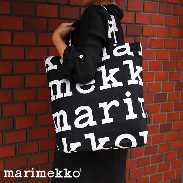 MARIMEKKO マリメッコ Logo Notko トートバッグ 047312 ブラック