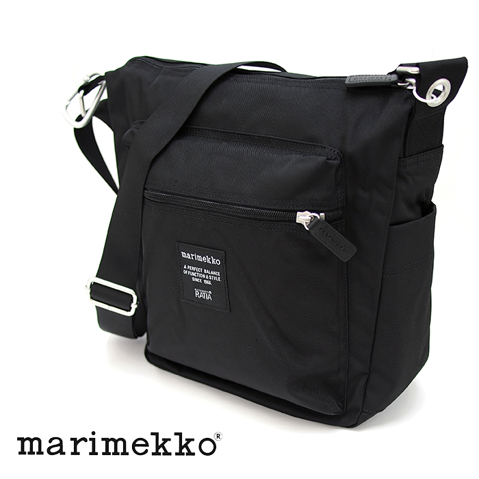 MARIMEKKO マリメッコ ショルダーバッグ ブラック レディース 026991