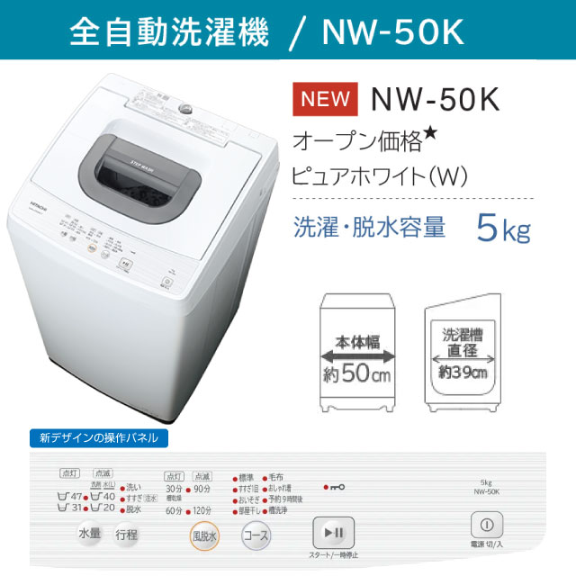 日立 洗濯機(全自動 〜6.0kg) 洗濯機 縦型 一人暮らし ひとり