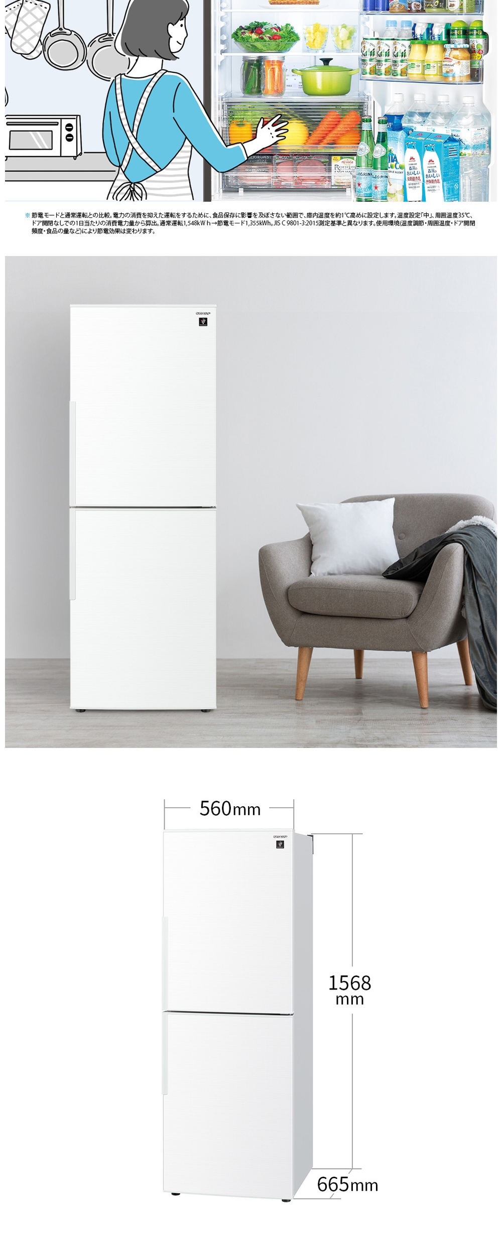 SHARP（シャープ） 冷蔵庫(201〜300L) 一人暮らし ひとり暮らし 2ドア