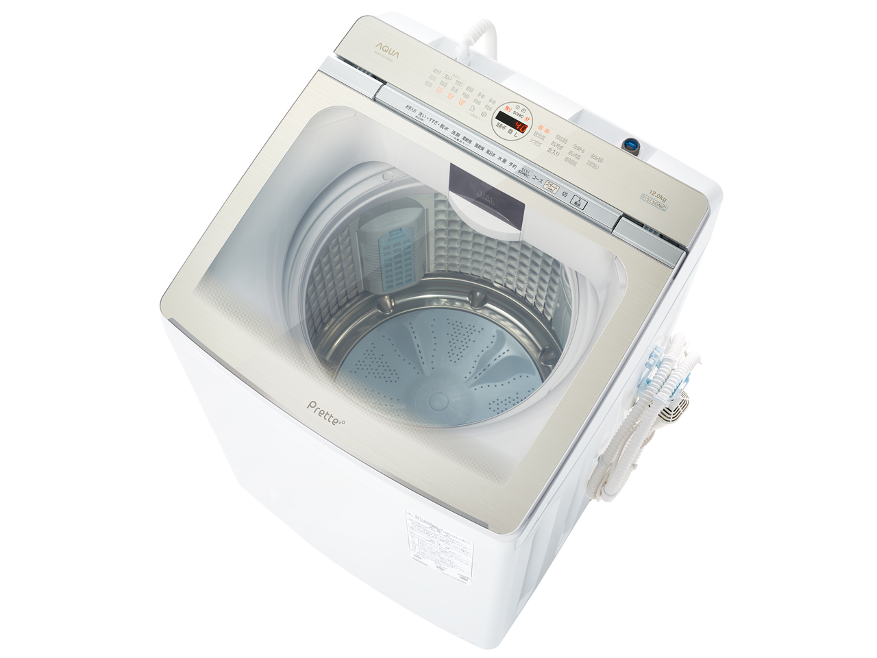 AQUA（アクア） 洗濯機(全自動 12kg〜) AQW-VX12R-W AQUA インバーター