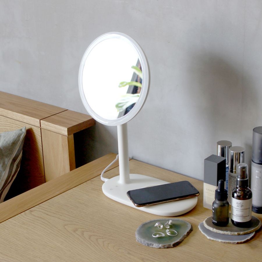 ココロ ビューティー アクトレス ミラー ワイヤレス充電器機能付き