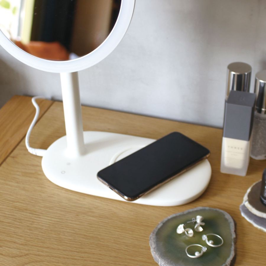 ココロ ビューティー アクトレス ミラー ワイヤレス充電器機能付き