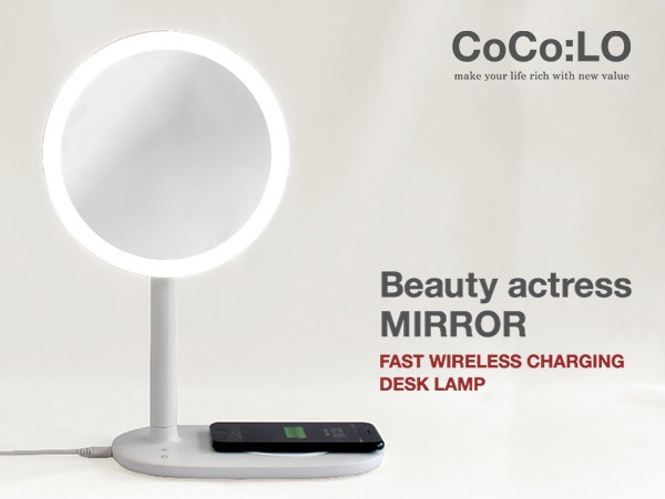 LED 女優ミラー 『ココロ ビューティー アクトレス ミラー ワイヤレス