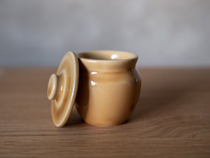 壺 (ミルクココア) isami工房陶芸品1点もの手作り未使用新品