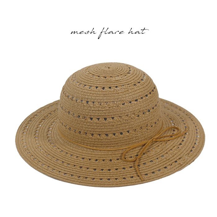 メッシュ フレア ハット