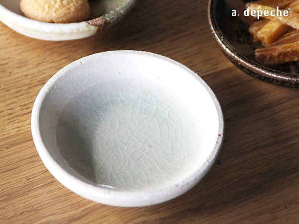a.depeche（アデペシュ） 豆皿 オトハ 塩 しお 直径約9cm 陶器 日本製