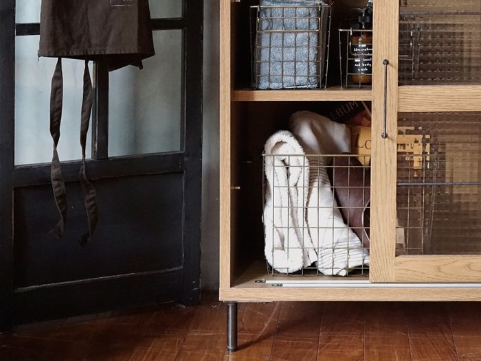 スチール ストレージ バスケット 002 steel storage basket 横幅