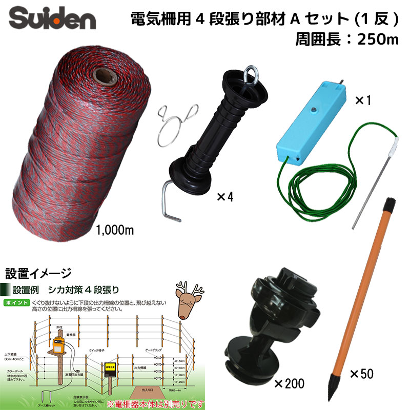XCf dC IvVZbg 250m 4i蕔 AZbg 1034180 |[ 1800mm 50{ (d) 1000m VJȂǂ̊Qb΍ s suiden