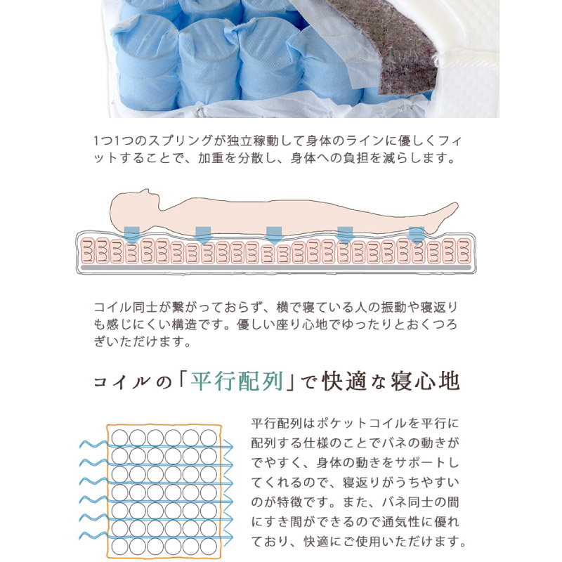 友澤木工 ベッド セミダブル マットレス付き 日本製フレーム 棚 照明