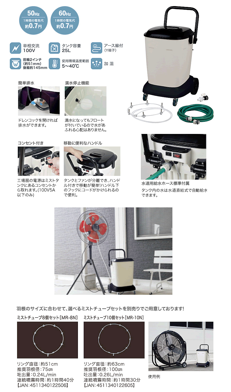 ナカトミ 欠品中・次回7月頃-ナカトミ 25Lミストタンクキット M-25TA