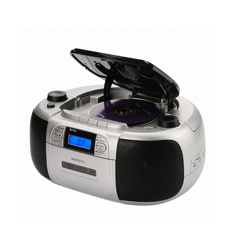 甲MJ20280　クリーニング済　送料無料　即購入可能　スピード発送　ラジカセ WINTECH CDラジカセ CD/CD-R/CD-RW再生可能 AM/FMチューナー搭載