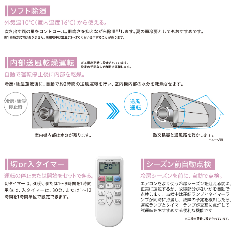 白くまくん 日立 HITACHI ルームエアコン RAS-AJ2825S(W) AJシリーズ