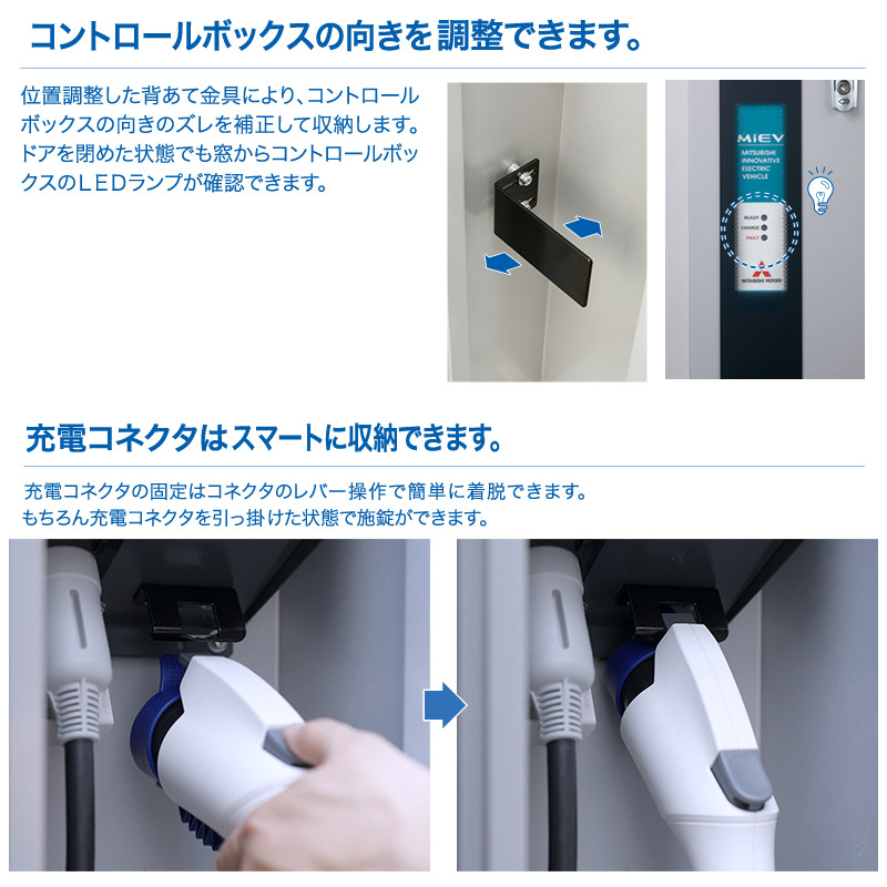 河村電器産業 EV充電器 充電スタンド EVコンポ プライムW ECPW 電気自動車 PHV PHEV 充電ボックス 普通充電用充電設備 BOX型 充電ケーブル別売り 代引不可 関連画像4
