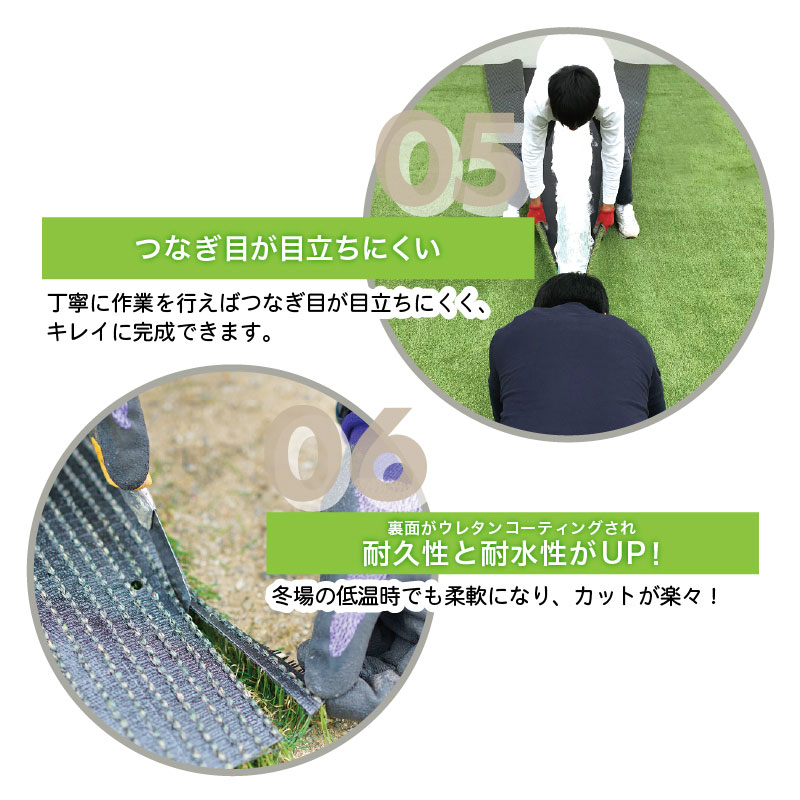 人工芝 1m×10m ロール 芝丈25mm 形状記憶リアル人工芝 メモリーターフ ユニオンビズ MT25-0110 U字ピン別売り 代引不可の画像