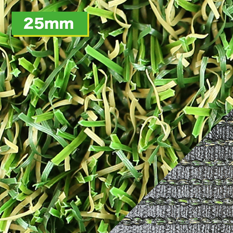 人工芝 1m×10m ロール 芝丈25mm 形状記憶リアル人工芝 メモリーターフ ユニオンビズ MT25-0110 U字ピン別売り 代引不可の画像